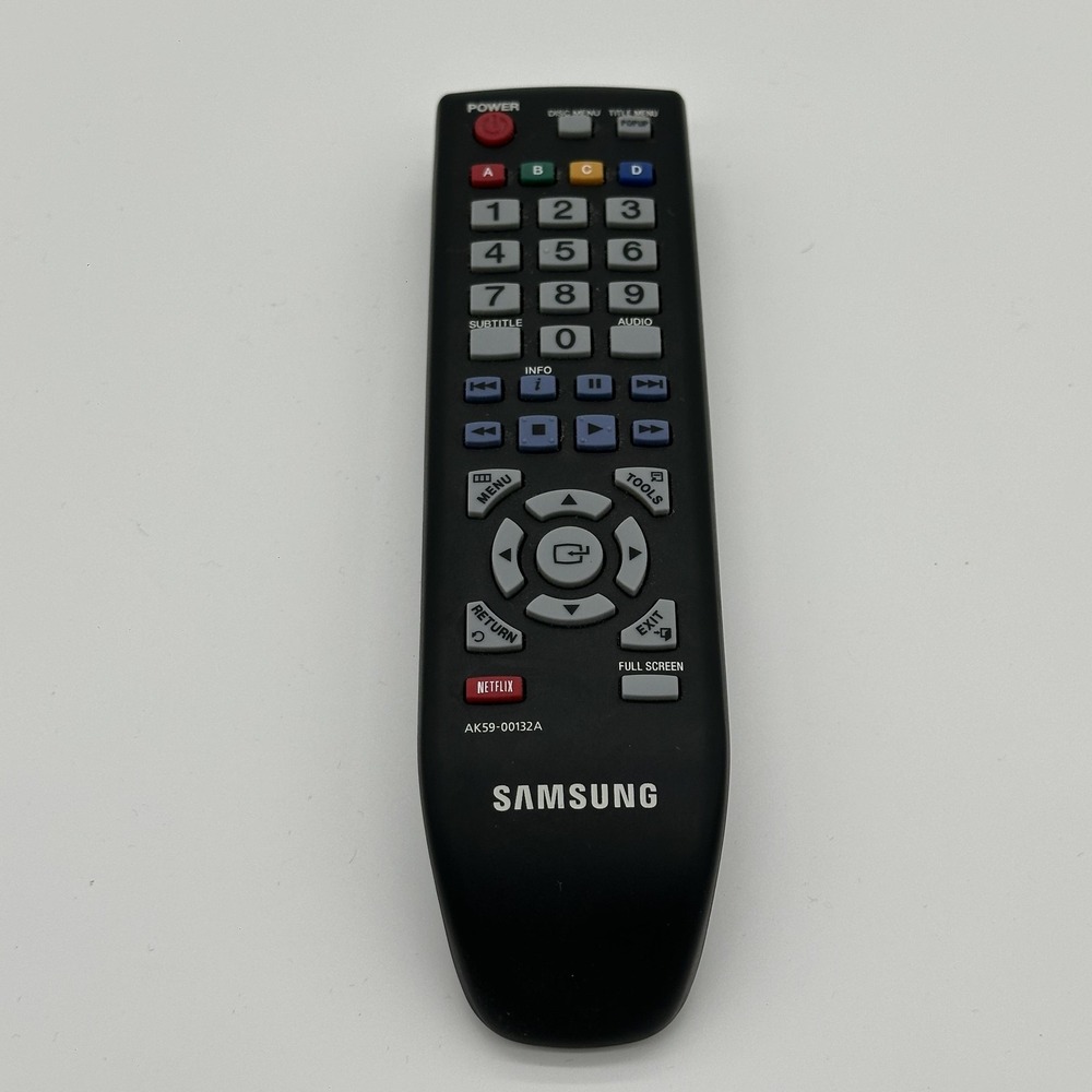 Samsung AK59-00132A Blu-Ray DVD Netflix Remote Control Black Replacement Unit